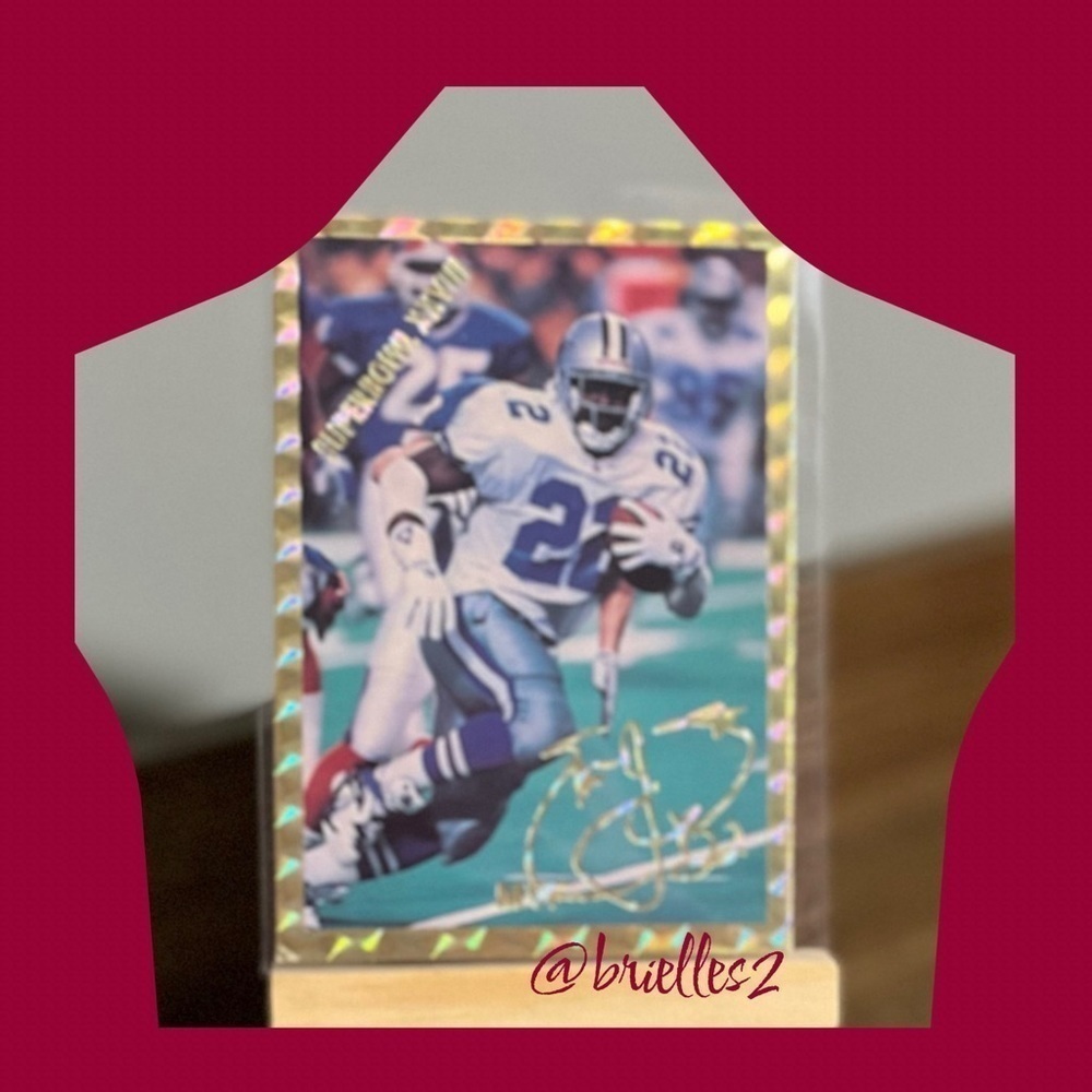🏈🏈 𝅺Emmett Smith Rare 1994 Promotional Photo/Card 1/5000